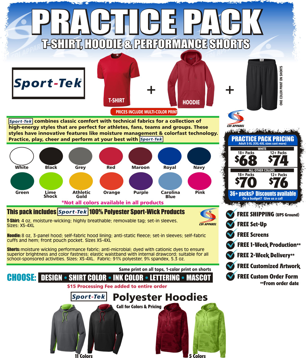Practice-Team-Pack-T-Shirt-Hoodie-Sweatshirt-Shorts-Hooded-Sport-Tek