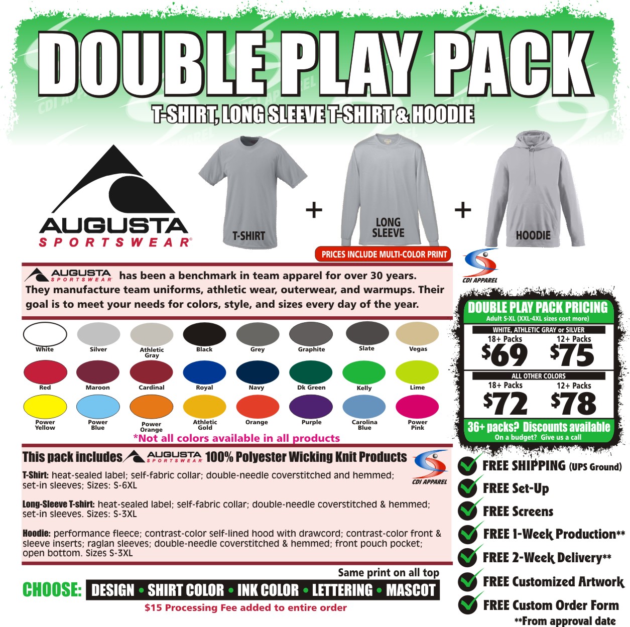 Value Pack (Double Play) Baseball 2017 Augusta