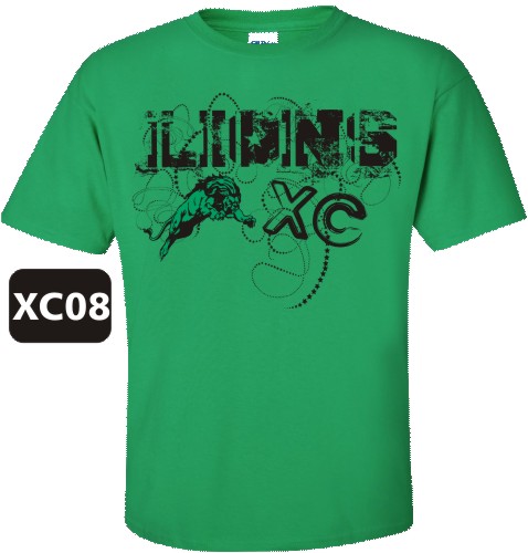 Lions XC Cross Country T-Shirt Design