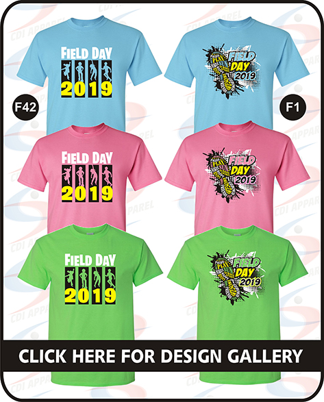 School Field Day T-Shirt Design Gallery