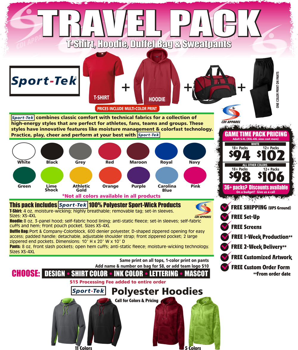 Travel-Team-Packs-Custom-T-Shirt-Hoodie-Sweatpants-Hooded-Duffel-Bag-Sport-Tek