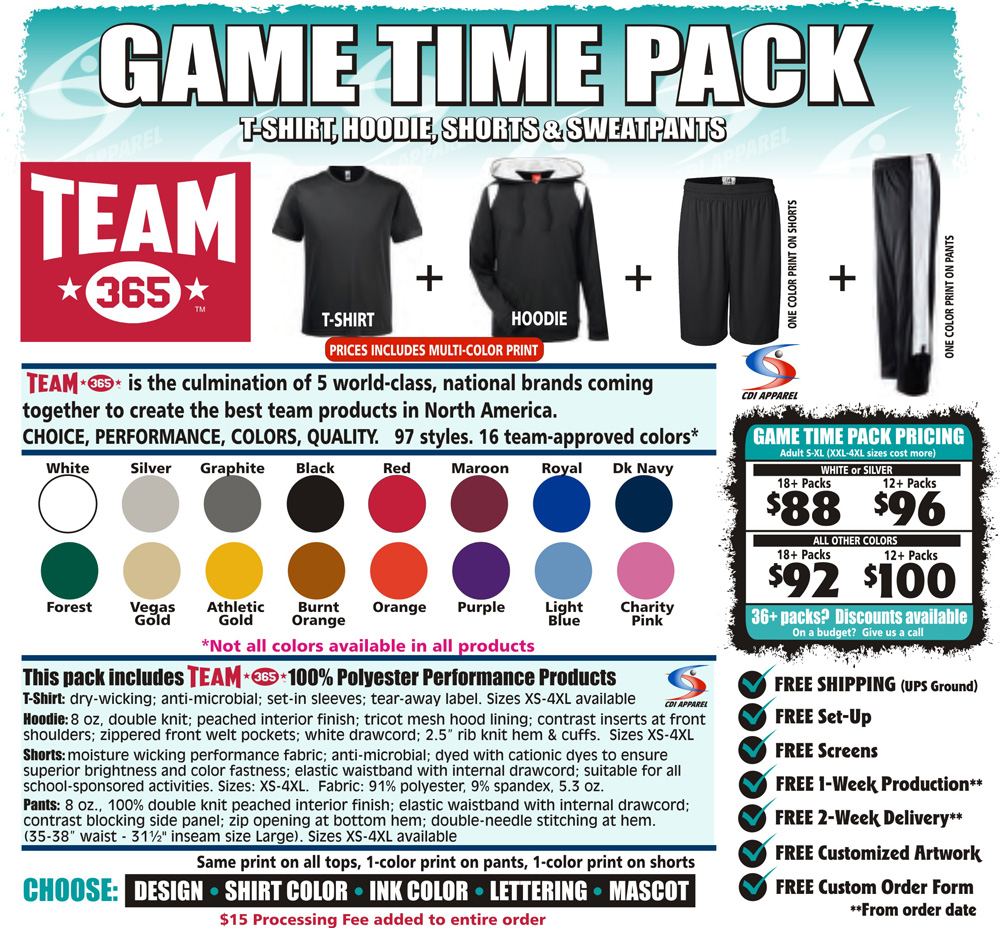 Game-Time-Team-Pack-Custom-T-Shirt-Long-Sleeve-Hoodie-Sweatshirt-Shorts-Sweatpants-Sweat-Pants-Team-365-Sportswear